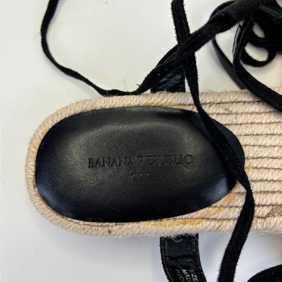 Banana Republic Women’s Leather Espadrille Gladiator Sandals size 8 - Picture 6 of 8